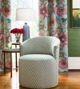 Josephine Fabric by Thibaut Emerald