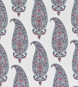 Josephine Fabric by Titley and Marr Indigo & Red