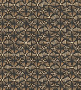 Kalahari Wallpaper by Cole & Son Spice & Black