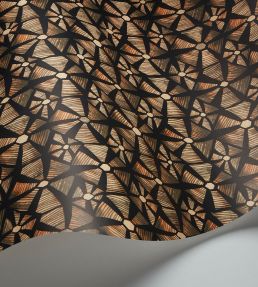 Kalahari Wallpaper by Cole & Son Spice & Black
