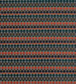 Kaleido Fabric by Jane Churchill Midnight/Orange
