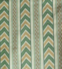 Kamil Stripe Fabric by Titley and Marr Grass & Ochre