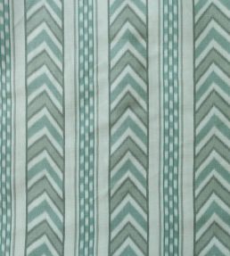 Kamil Stripe Fabric by Titley and Marr Lichen & Sage
