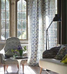 Karaoshi Fabric by Designers Guild Cobalt