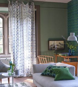 Karaoshi Fabric by Designers Guild Cobalt