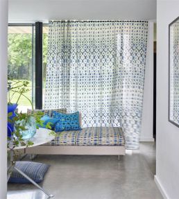 Karaoshi Fabric by Designers Guild Cobalt