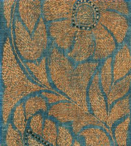 Kashmiri Fabric by Lewis & Wood Copper Blue