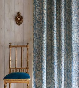 Kashmiri Fabric by Lewis & Wood Copper Blue