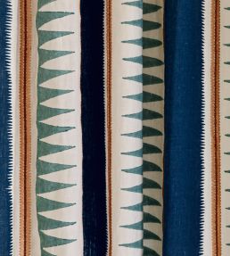 Kasper Fabric by Jane Churchill Indigo/Teal