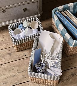 Kemble Fabric by Romo French Blue