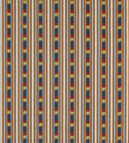 Kendra Stripe Fabric by Jane Churchill Copper/Navy