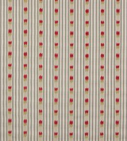 Kendra Stripe Fabric by Jane Churchill Silver/Pink
