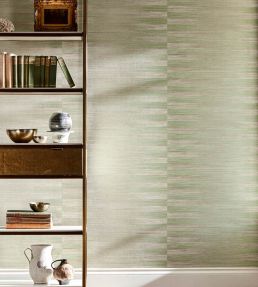 Kensington Grasscloth Wallpaper by Zoffany Indigo Wash