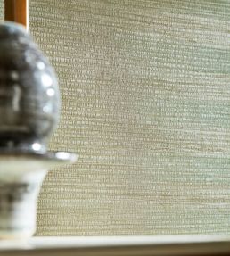 Kensington Grasscloth Wallpaper by Zoffany Indigo Wash