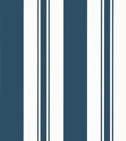 Keswick Stripe Wallpaper by Anna French Navy