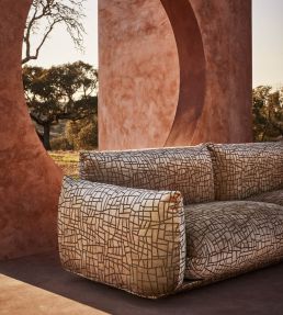 Kiesler Fabric by Zinc Silver Grey