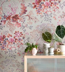 Kilburn's Coral Wallpaper by 1838 Wallcoverings Coral Reef