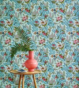 Kilburns Maze Wallpaper by 1838 Wallcoverings Celeste