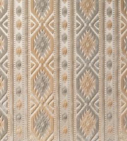 Kilim Fabric by Marvic Silver/Almond