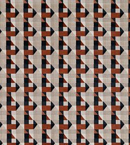Piccadilly Fabric by Kirkby Design Burnt Orange