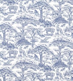 Kisumu Fabric by Clarke & Clarke Midnight