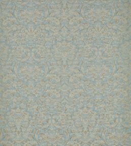 Knole Damask Fabric by Zoffany Stockholm Blue