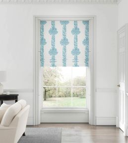 Knotted Sash Fabric by Warner House Aqua
