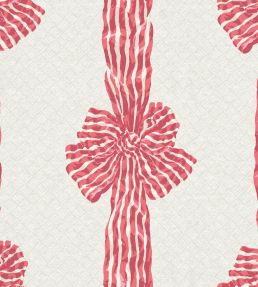 Knotted Sash Fabric by Warner House Red