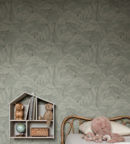Kristoffer Wallpaper by Sandberg Sage Green