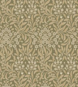 Kryddhyllan Wallpaper by Borastapeter Green