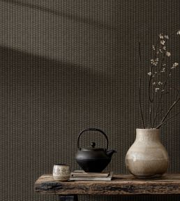 Kuba Raffia Wallpaper by Coordonne Night