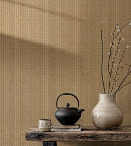 Kuba Raffia Wallpaper by Coordonne Sand