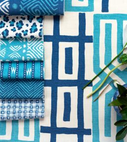Kuba Fabric by Titley and Marr Linden & Amber