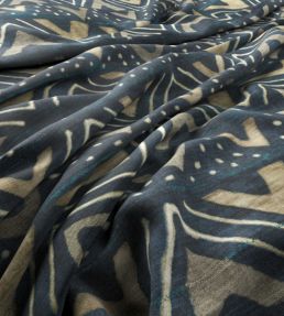Kuba Fabric by Warwick Indigo