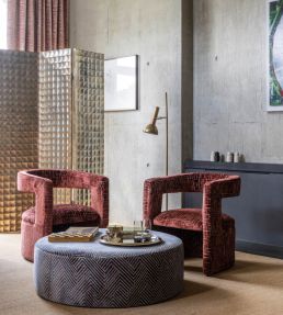 Kupka Fabric by Clarke & Clarke Copper