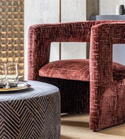 Kupka Fabric by Clarke & Clarke Copper