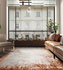 Asiatic Kuza Border rug Terracotta KUZA1201700002 Terracotta