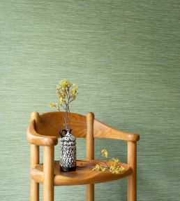 La Prairie Wallpaper by Arte Green Herb