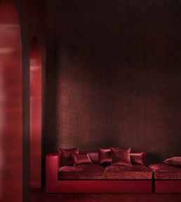 Lacquer Wallpaper by Zinc Silver Grey
