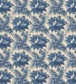 Lady Emma Fabric by Warner House Blue