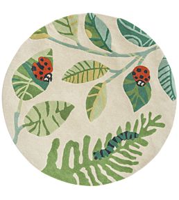 Ladybugs Rug in Green by Villa Nova | Jane Clayton