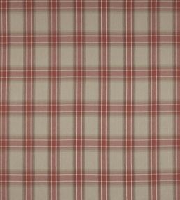 Lamorna Check Fabric by Colefax and Fowler Red