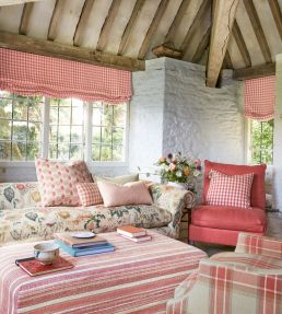 Lamorna Check Fabric by Colefax and Fowler Navy