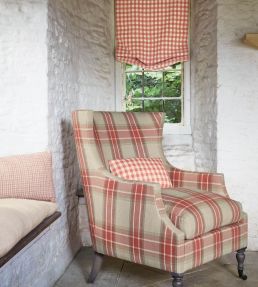 Lamorna Check Fabric by Colefax and Fowler Navy