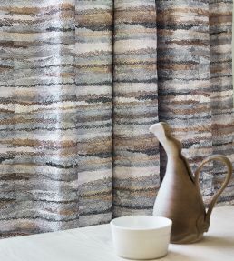 Lanata Fabric by Jane Churchill Aqua/Pink