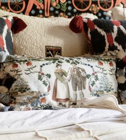 Landhausmode Fabric by MINDTHEGAP Taupe/Blue/Green/Red
