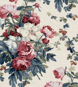 Large Peonies Fabric by Warner House Summer