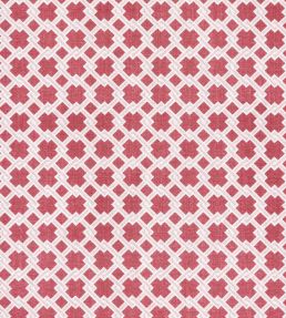 Lattice Cane Fabric by Barneby Gates Red/Pink