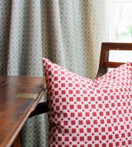 Lattice Cane Fabric by Barneby Gates Red/Pink