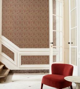 Le Sommet Wallpaper by Arte Burgundy Sky